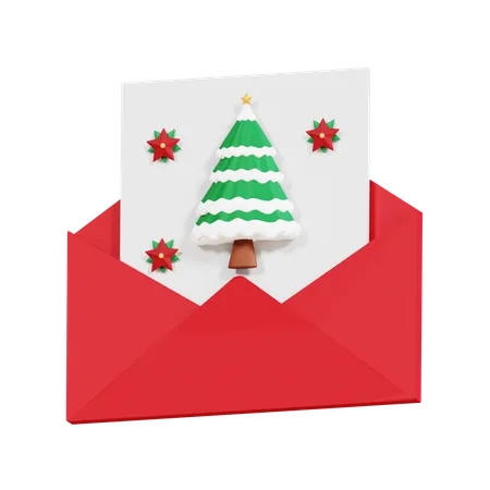 Carte de voeux de Noël  3D Icon