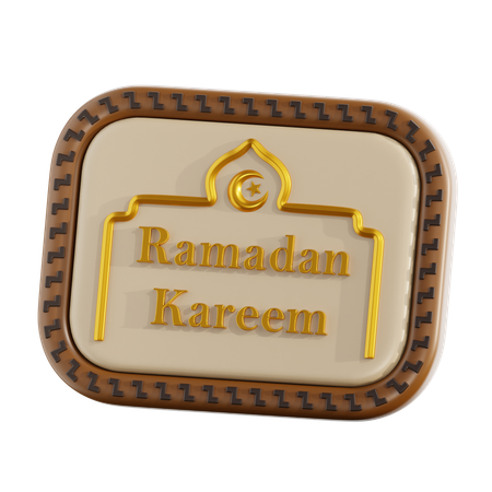 Carte de voeux eid  3D Icon