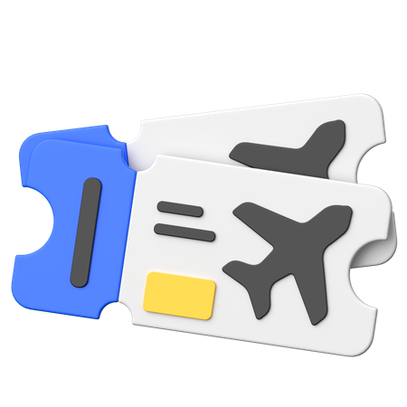 Carte d'embarquement  3D Icon