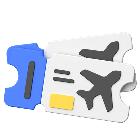 Carte d'embarquement  3D Icon