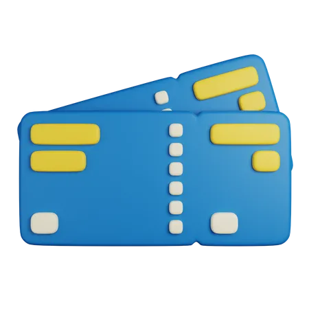 Carte d'embarquement  3D Icon