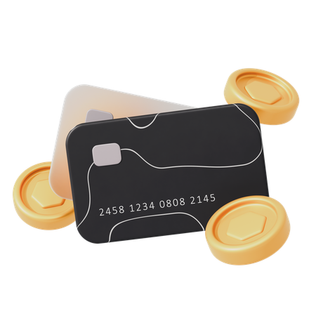 Carte di credito buie  3D Icon