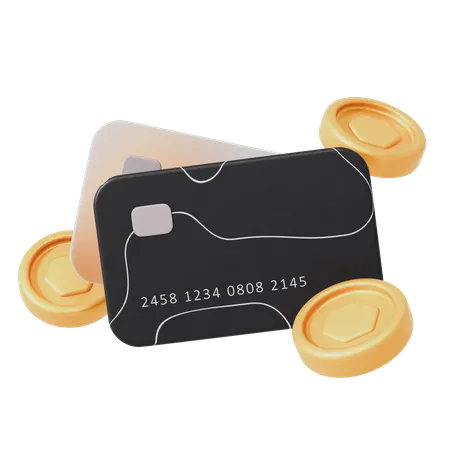 Carte di credito buie  3D Icon