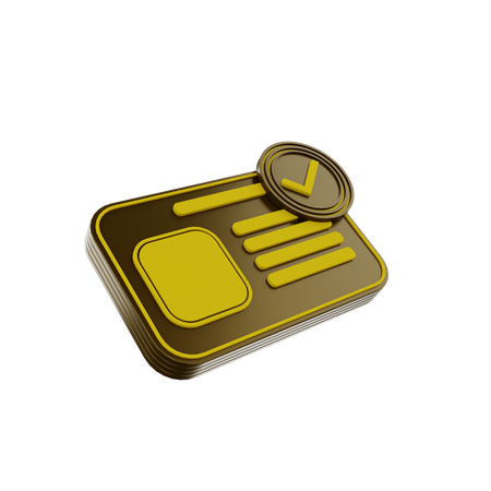 Carte d'identité  3D Illustration