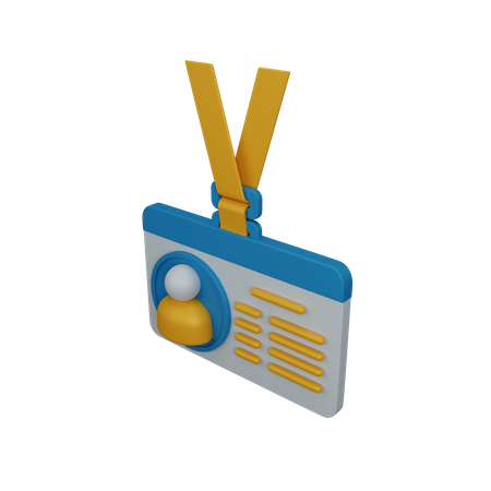 Carte d'identité  3D Icon