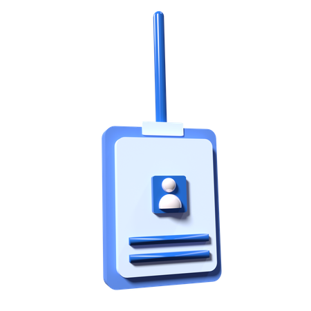 Carte d'identité  3D Icon