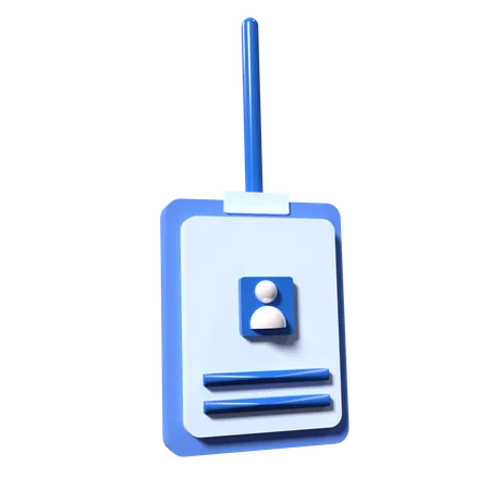 Carte d'identité  3D Icon