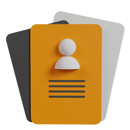 Carte d'identité électorale  3D Icon