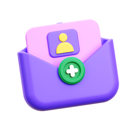 Carte d'invitation  3D Icon