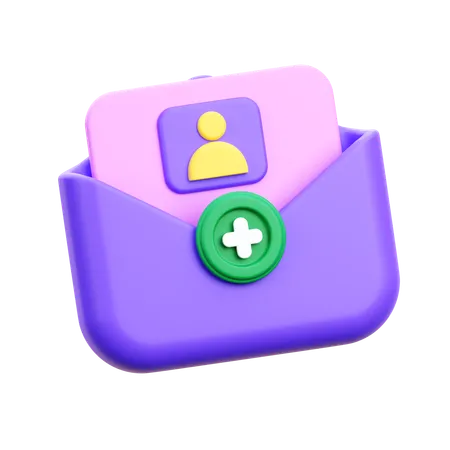 Carte d'invitation  3D Icon