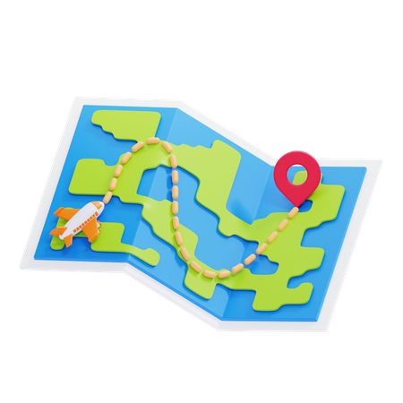 Carte du monde  3D Icon