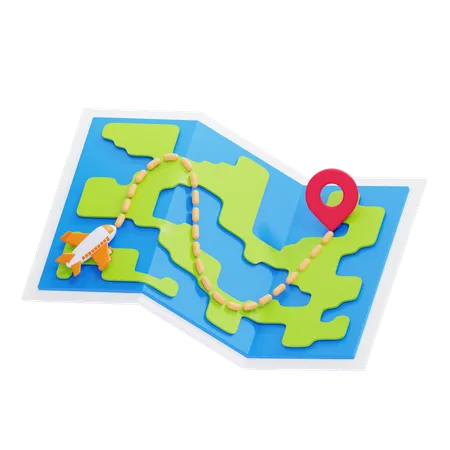 Carte du monde  3D Icon