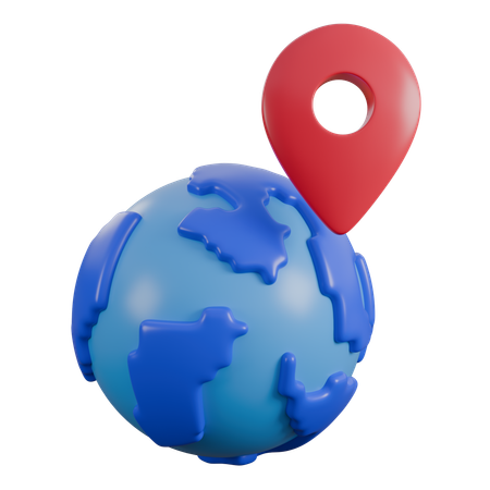 Carte du monde  3D Icon