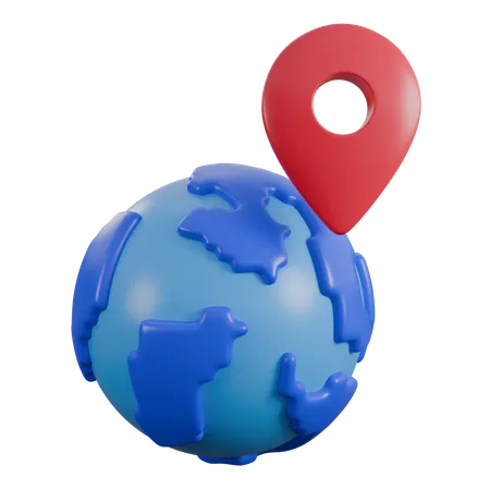 Carte du monde  3D Icon