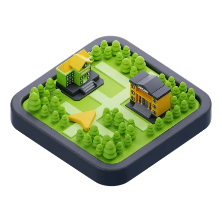 Carte scolaire  3D Icon