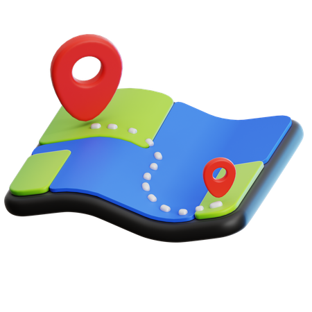 Emplacement sur la carte  3D Icon