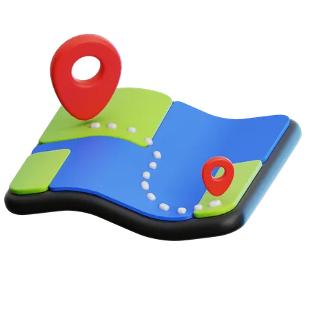 Emplacement sur la carte  3D Icon