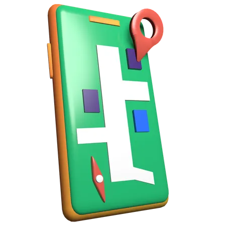 Carte en ligne  3D Icon