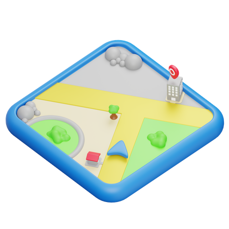 Carte en ligne  3D Icon