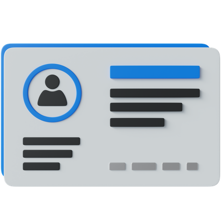 Carte d'étudiant  3D Icon