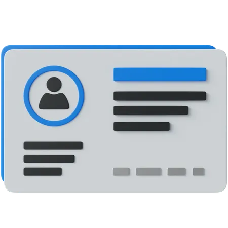 Carte d'étudiant  3D Icon