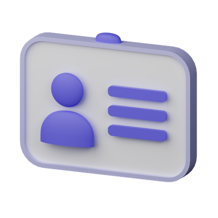 Carte d'étudiant  3D Icon