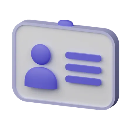 Carte d'étudiant  3D Icon