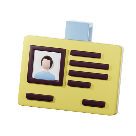 Carte d'étudiant  3D Icon