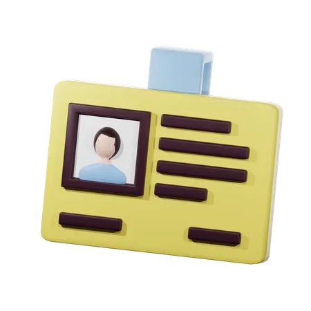 Carte d'étudiant  3D Icon