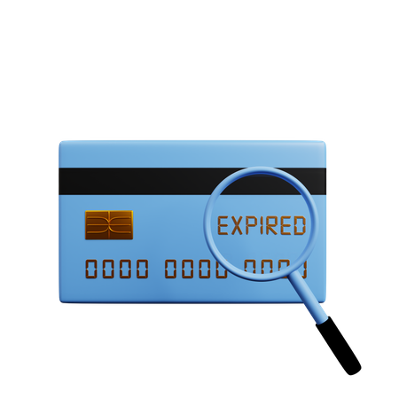 Carte expirée  3D Illustration