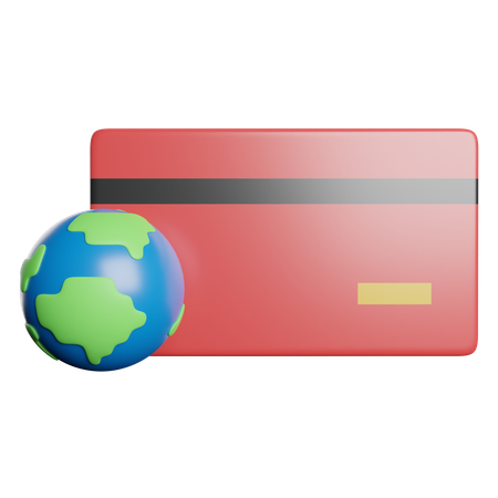 Carte internationale  3D Icon