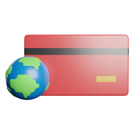 Carte internationale  3D Icon