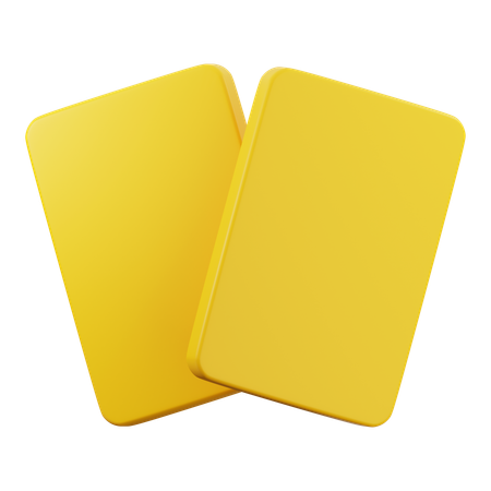 Carte jaune  3D Icon