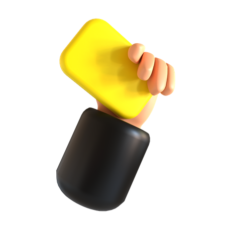 Carte jaune  3D Icon