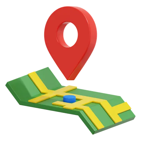 Emplacement sur la carte  3D Icon