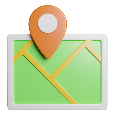 Emplacement sur la carte  3D Icon