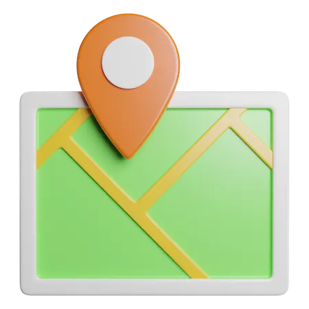 Emplacement sur la carte  3D Icon