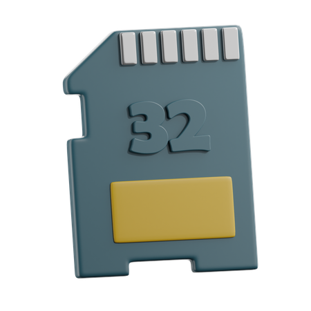 Carte mémoire  3D Icon