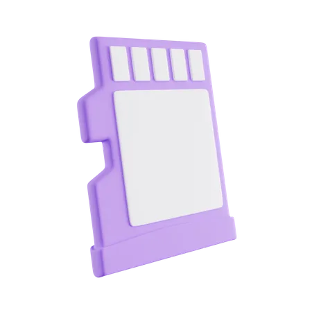 Carte mémoire  3D Icon