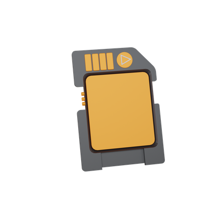Carte mémoire  3D Icon