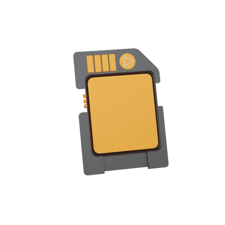 Carte mémoire  3D Icon
