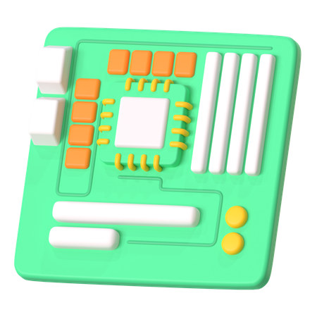 Carte mère  3D Icon