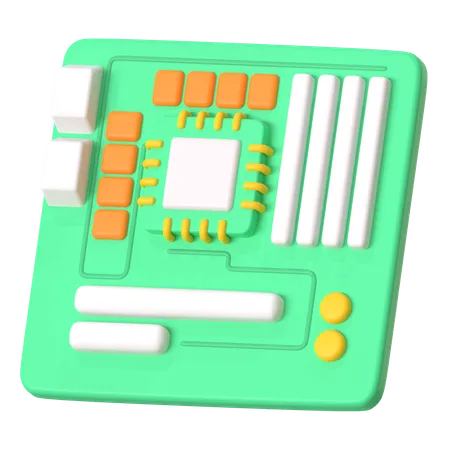 Carte mère  3D Icon