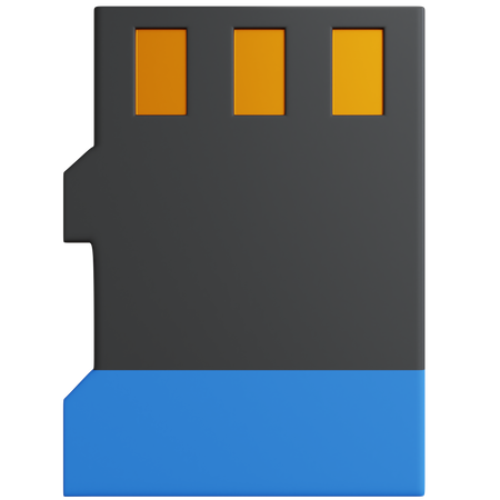 Carte Micro SD  3D Icon