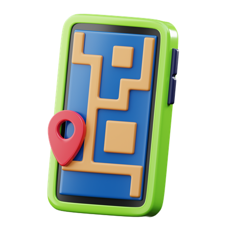 Carte mobile  3D Icon