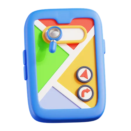 Carte mobile  3D Icon