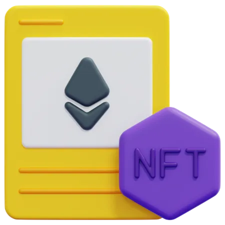 Carte nft  3D Icon