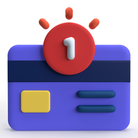 Notification de carte  3D Icon