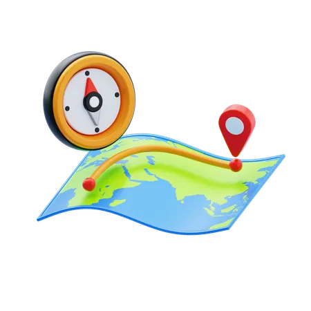 Épingle de carte  3D Icon