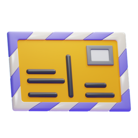 Carte postale  3D Icon